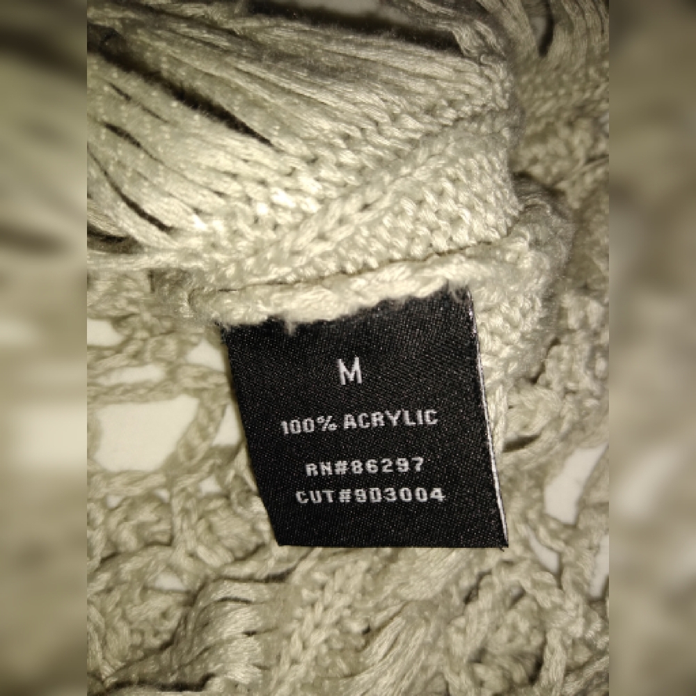 Bcbgmaxazria beige crochet top size M - Picture 4 of 8